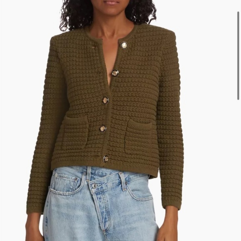 ba&amp;shGaspard Pearl-Knitted Cardigan size medium